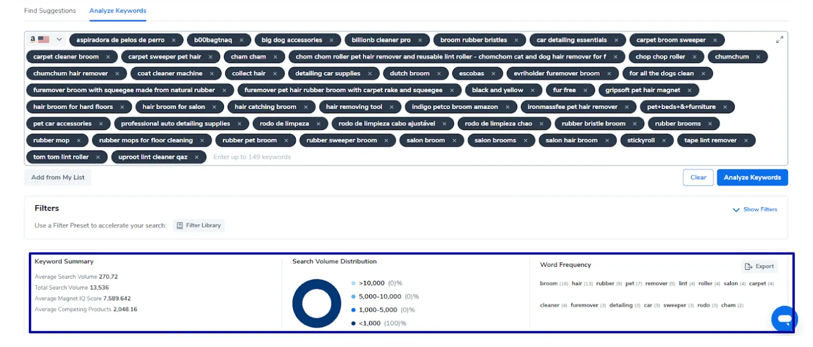 Keyword Research - Helium 10 - 1 